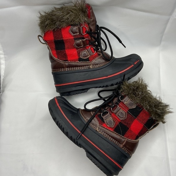 Tamarack Youth Plaid Winter Pac Thinsulate Insulation Boots Size 13 - Picture 10 of 16